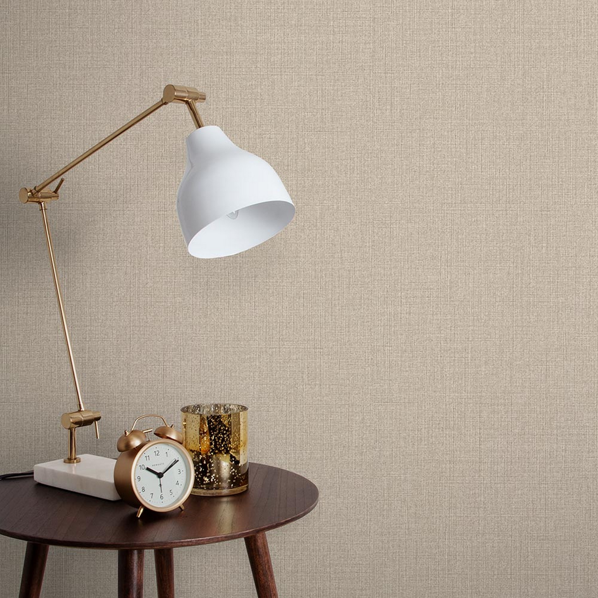 Linen Plain Wallpaper 105854 By Graham Brown In Beige